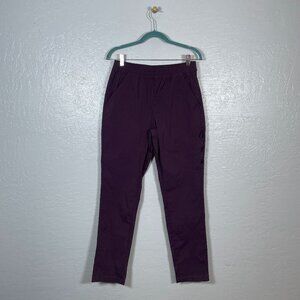 Duluth Trading Women 8 Purple AKHG Access Point Pull-On Slim Leg Pants Gorp